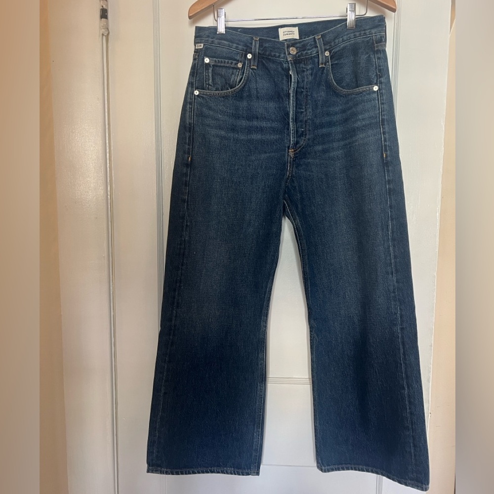 Citizens Of Humanity Indigo Wide Leg Jeans